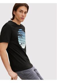 Tom Tailor Denim T-Shirt 1031583 Czarny Regular Fit. Kolor: czarny. Materiał: bawełna, denim #6