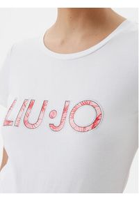 Liu Jo Beachwear T-Shirt VA5154 JS003 Biały Regular Fit. Kolor: biały. Materiał: bawełna #4