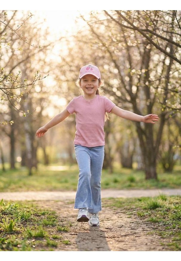 Sinsay - Legginsy flare z efektem sprania - niebieski. Kolor: niebieski