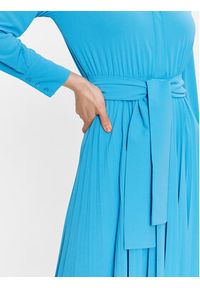 Marella Sukienka koszulowa Egadi 2336210231 Niebieski Regular Fit. Kolor: niebieski. Materiał: syntetyk. Typ sukienki: koszulowe