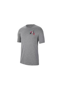 Koszulka sportowa męska Nike CK4193063. Kolor: szary. Długość rękawa: krótki rękaw. Długość: krótkie. Sport: koszykówka #1