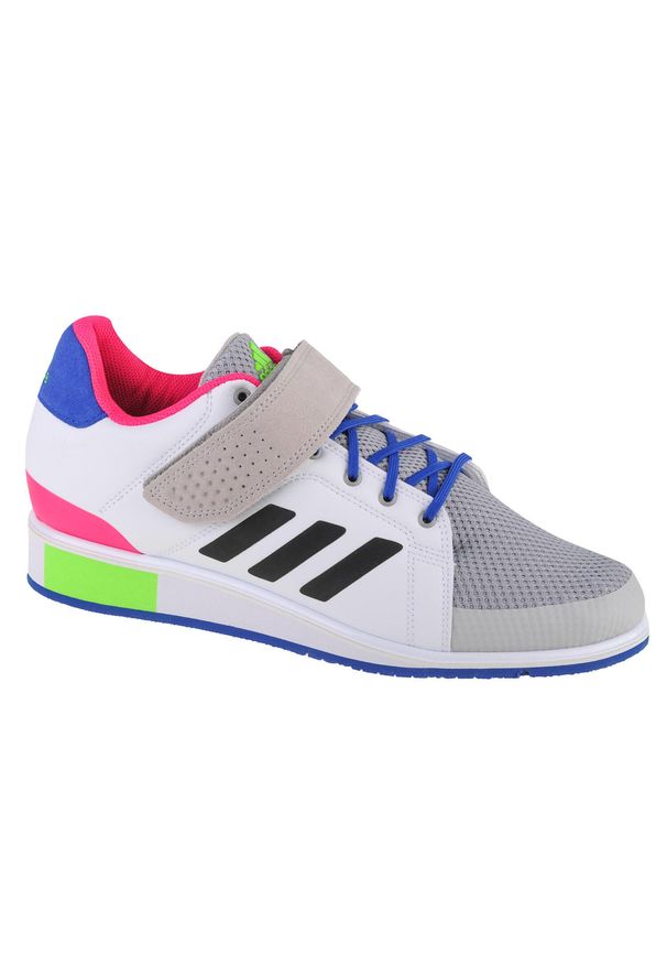 Adidas - Buty treningowe męskie, adidas Power Perfect 3. Kolor: biały