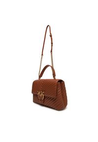 Pinko - PINKO Torebka Love Lady Puff Big Cl 100042 A0GK L84Q Brązowy. Kolor: brązowy. Materiał: skórzane #4