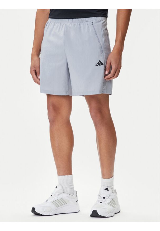 Adidas - adidas Szorty sportowe Train Essentials Woven Training JX2716 Szary Regular Fit. Kolor: szary. Materiał: syntetyk