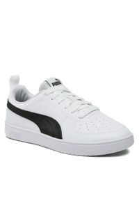 Sneakersy Puma Rickie 387607 02 Puma White/Puma Black. Kolor: biały. Materiał: skóra