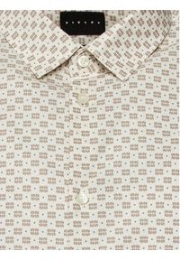 Sisley Koszula 5PFRSQ02D Beżowy Regular Fit. Kolor: beżowy. Materiał: bawełna