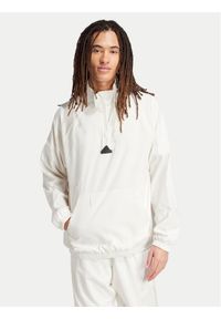 Adidas - adidas Bluza Embroidery IP3799 Biały Regular Fit. Kolor: biały. Materiał: syntetyk