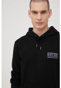 Rip Curl bluza męska kolor czarny z kapturem melanżowa. Typ kołnierza: kaptur. Kolor: czarny. Wzór: melanż #6