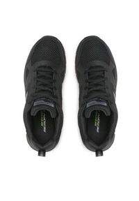 skechers - Skechers Sneakersy Syntac 232398/BBK Czarny. Kolor: czarny. Materiał: skóra