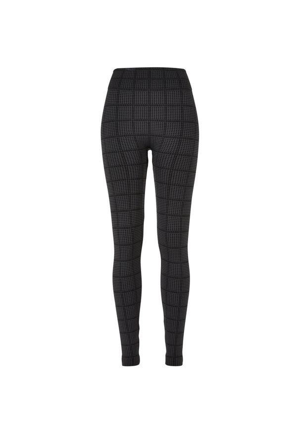 Urban Classics - Legginsy Damskie W Kratkę Bezszwowe Heritage. Kolor: szary. Wzór: kratka. Sport: turystyka piesza