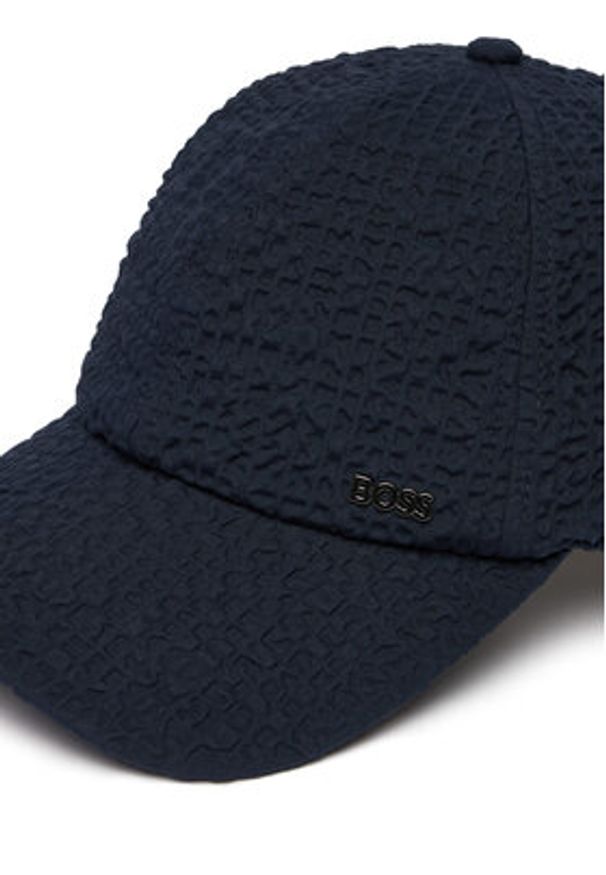BOSS Czapka z daszkiem Zed 50562264 Granatowy. Kolor: niebieski. Materiał: bawełna
