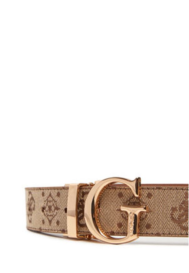 Guess Pasek Damski BW9267 P5330 Brązowy. Kolor: brązowy. Materiał: skóra
