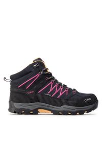 CMP Trekkingi Kids Rigel Mid Trekking Shoes Wp 3Q12944J Czarny. Kolor: czarny. Materiał: skóra, zamsz