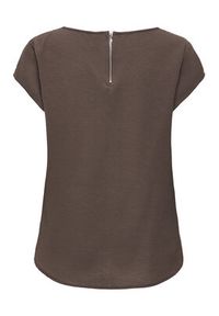 only - ONLY Bluzka Vic 15142784 Brązowy Regular Fit. Kolor: brązowy. Materiał: syntetyk #4