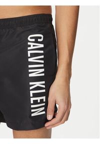 Calvin Klein Swimwear Szorty kąpielowe KM0KM01092 Czarny Regular Fit. Kolor: czarny. Materiał: syntetyk