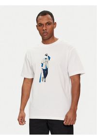 New Balance T-Shirt Basketball Style MT41577 Biały Relaxed Fit. Kolor: biały. Materiał: bawełna #1