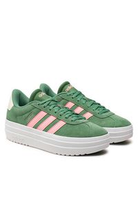 Adidas - adidas Sneakersy Vl Court Bold IH0365 Zielony. Kolor: zielony. Materiał: zamsz, skóra