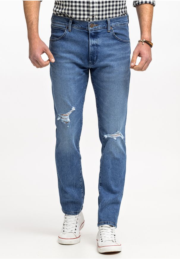 Wrangler - WRANGLER LARSTON MĘSKIE SPODNIE JEANSOWE JEANSY DŻINSY TROPIC THUNDER W18SYLY87