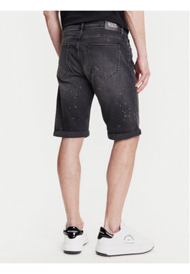 Karl Lagerfeld - KARL LAGERFELD Szorty jeansowe 265820 552832 Czarny Slim Fit. Kolor: czarny. Materiał: bawełna