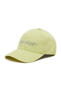 Calvin Klein Czapka z daszkiem Bb Cap K60K608210 Żółty. Kolor: żółty. Materiał: materiał