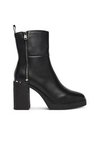DKNY Botki Talley K3507810 Czarny. Kolor: czarny. Materiał: skóra