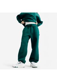 Decathlon - Spodnie damskie Elementals. Kolor: zielony. Materiał: poliester, bawełna, materiał #1