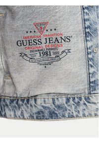 Guess Jeans Kurtka jeansowa W6GN56 D5M57 Niebieski Oversize. Kolor: niebieski. Materiał: bawełna #6