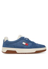 Tommy Jeans Sneakersy Tjm Cupsole Suede EM0EM01568 Niebieski. Kolor: niebieski. Materiał: zamsz, skóra
