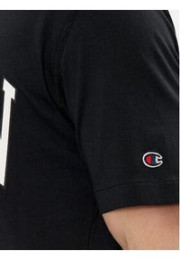 Champion T-Shirt 219852 Czarny Comfort Fit. Kolor: czarny. Materiał: bawełna