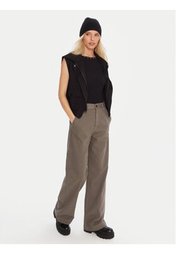 G-Star RAW - G-Star Raw Spodnie materiałowe Deck 2.0 D26432-E078 Zielony Wide Leg. Kolor: zielony. Materiał: bawełna