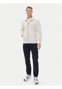 TOMMY HILFIGER - Tommy Hilfiger Bluza Essential MW0MW38084 Beżowy Regular Fit. Kolor: beżowy. Materiał: bawełna #5