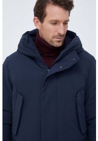 Save The Duck kurtka męska kolor granatowy zimowa. Typ kołnierza: kaptur. Kolor: niebieski. Materiał: poliester, puch. Sezon: zima #3