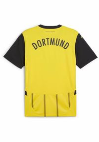 Puma - Męska koszulka domowa Borussia Dortmund 24/25 PUMA Faster Yellow Black. Kolor: żółty, wielokolorowy, czarny. Materiał: jersey