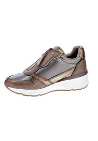 Carmela - Buty CARMELA 16183004C Brązowy. Kolor: szary. Materiał: tkanina, skóra