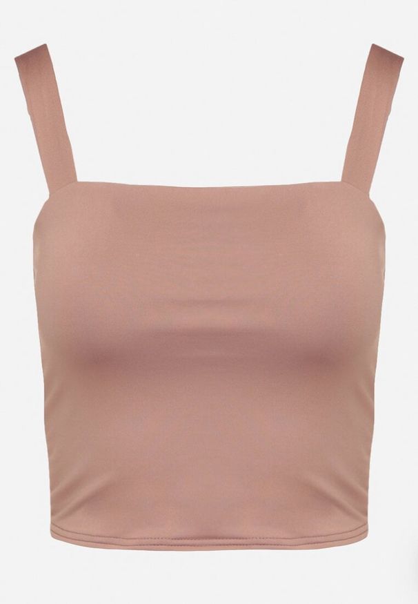 Born2be - Ciemnoróżowy Dopasowany Top z Wiskozą na Szerokich Ramiączkach Limare. Okazja: na co dzień, do pracy, na spotkanie biznesowe. Kolor: różowy. Materiał: wiskoza. Długość rękawa: na ramiączkach. Sezon: lato. Styl: klasyczny, casual, biznesowy, elegancki