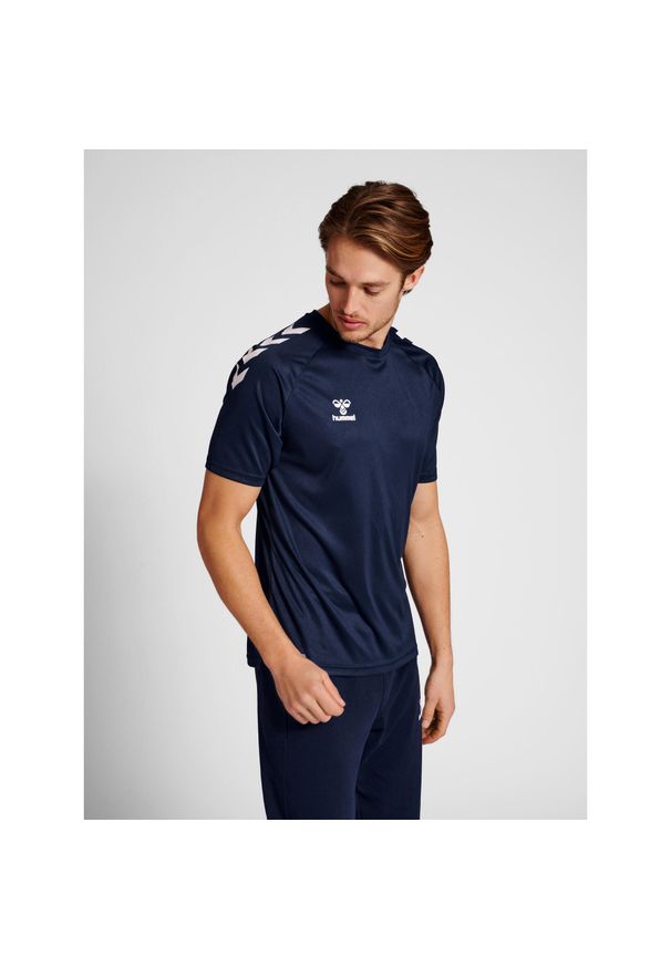 Koszulka Hummel Core Poly. Kolor: niebieski. Sport: piłka ręczna