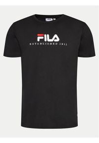 Fila T-Shirt FAU0147 Czarny Regular Fit. Kolor: czarny. Materiał: bawełna