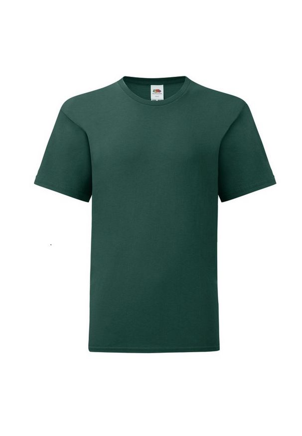 FRUIT OF THE LOOM - Koszulka Dziecięca Iconic 150 Plain T-shirt. Kolor: czerwony, wielokolorowy, zielony