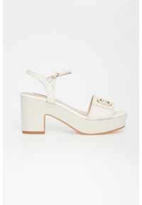 Liu Jo - Sandały damskie skórzane na słupku LIU JO. Materiał: skóra. Obcas: na słupku #2