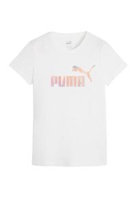 Puma - T-shirt Damski ESS+ Summer Daze. Kolor: biały