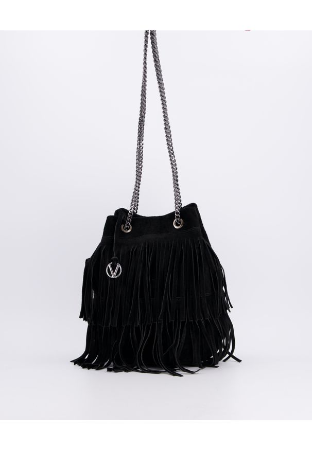 Venezia - ZAMSZOWA TOREBKA Z FRĘDZLAMI 4-1027-Y CAM NER. Dodatki: z frędzlami. Materiał: zamszowe