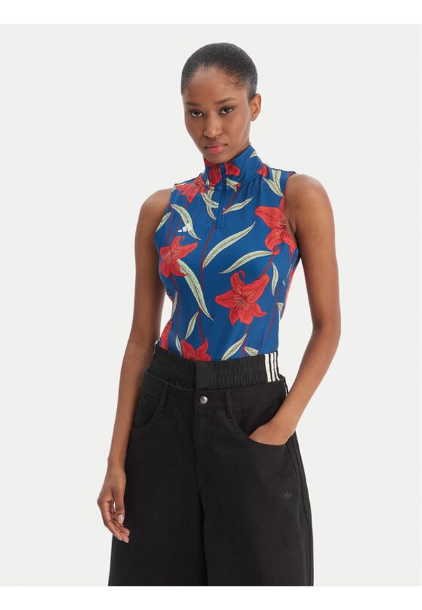 Adidas - adidas Body Farm Rio KD4636 Niebieski Slim Fit. Kolor: niebieski. Materiał: syntetyk