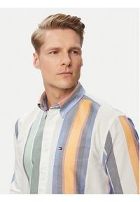TOMMY HILFIGER - Tommy Hilfiger Koszula Heritage Oxford MW0MW43354 Biały Regular Fit. Kolor: biały. Materiał: bawełna #5