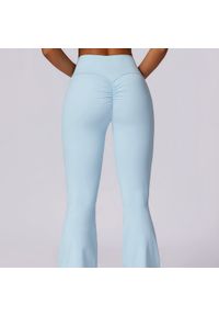 Intica - Spodnie treningowe z elastycznego materiału z wysokim stanem Oksun. Stan: podwyższony. Kolor: czarny. Materiał: materiał. Sport: fitness #5