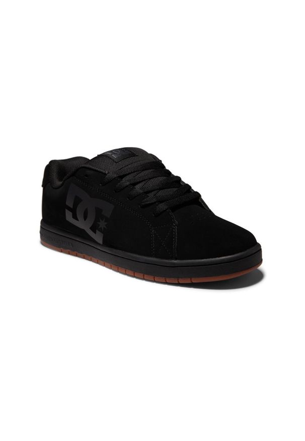 DC Shoes - Skórzane buty dla Mężczyzn GAVELER Czarny. Kolor: brązowy, zielony, wielokolorowy. Materiał: guma, skóra. Szerokość cholewki: normalna