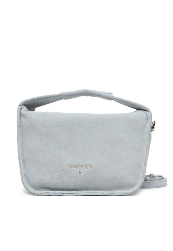 Patrizia Pepe Torebka 8B0316/L152-CB11 Szary. Kolor: szary. Materiał: zamszowe, skórzane