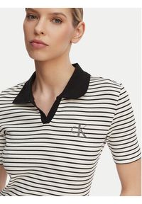 Calvin Klein Jeans Polo LV047F835G Kolorowy Slim Fit. Typ kołnierza: polo. Materiał: bawełna. Wzór: kolorowy #4