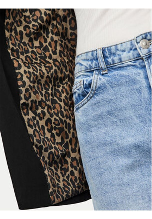 Pieces Marynarka Bozzy 17144884 Czarny Regular Fit. Kolor: czarny. Materiał: syntetyk