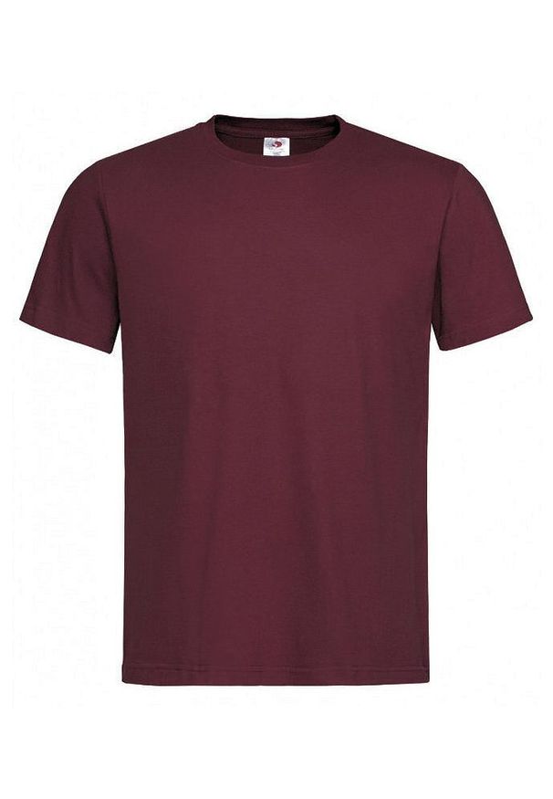 Czerwony t-shirt Stedman na co dzień, krótki