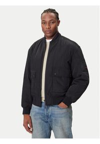 BOSS Kurtka bomber Oking 50543492 Czarny Oversize. Kolor: czarny. Materiał: syntetyk